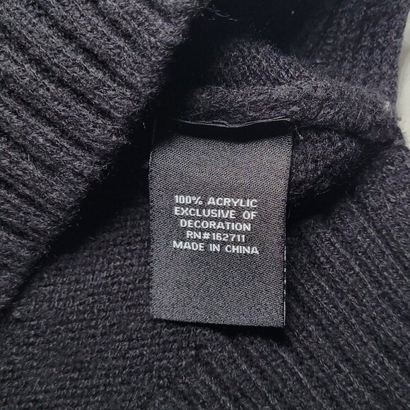 33 Degrees Christmas Sweater Crewneck Holiday Party Black Red Womens Size Small - Picture 8 of 11